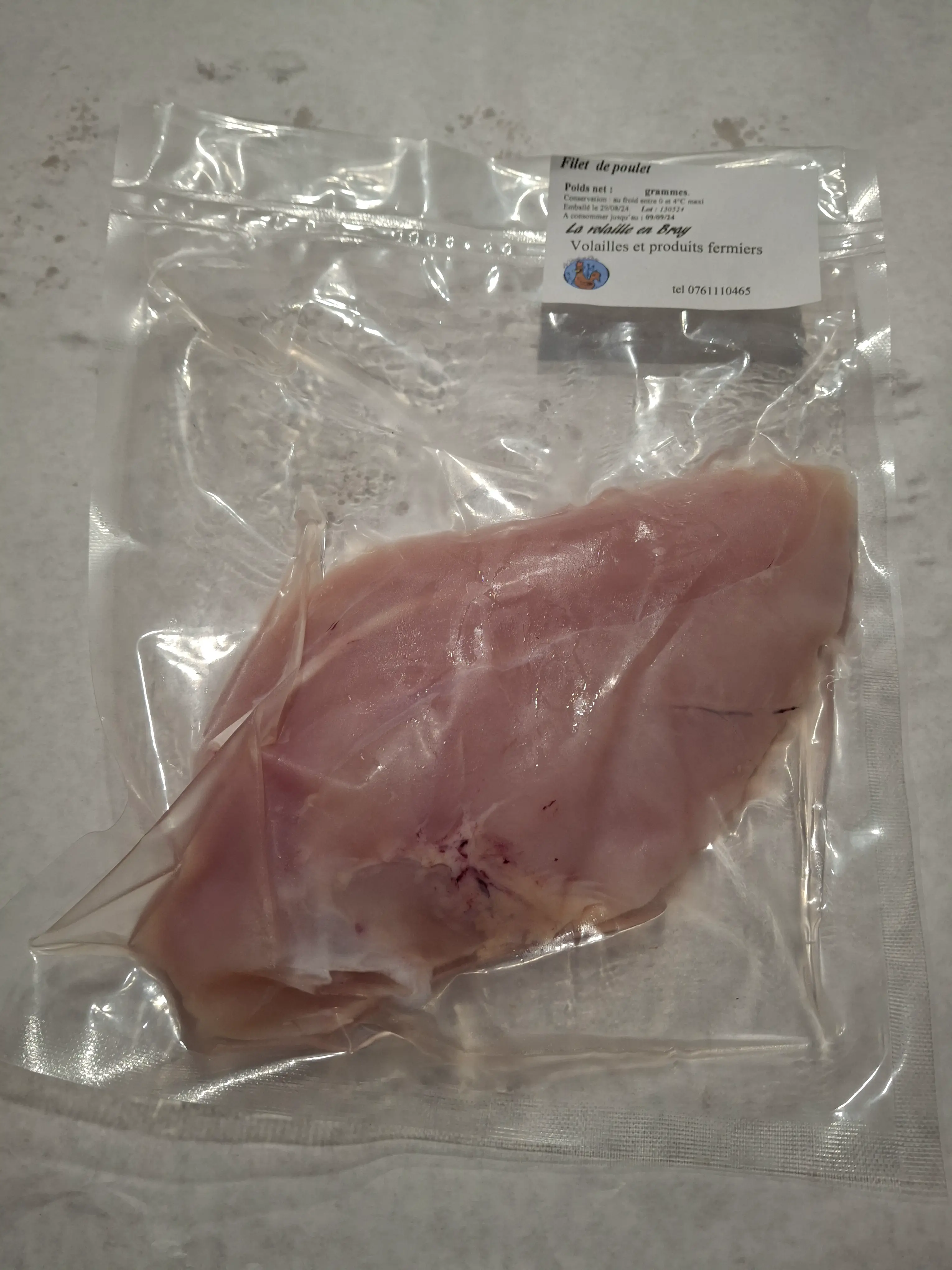 Image de Filets de poulet - 250gr - 18.20 € le kg